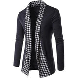 FOESCE New Autumn Winter Classic Cuff Knit Cardigan Men's Sweaters High Quality Men Knitted Coats Male Knitwears