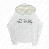 FOESCE Oversized Casual Zipper Hooded Sweatshirt Harajuku Letter Print Rock Goth Hip Hop Streetwear Y2K Clothes Women Men Zip up Hoodie