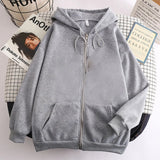 Fashion Mens Jacket Coat Long Sleeve Sweatshirts Oversized Zipper Hoodies Streetwear Loose Man Hoodies Casual Jacket