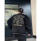 2024 New Embroidered Retro Baseball Uniform Street Couple Loose Jacket American Heavy Industry Y2k Jacket Winter Jacket Men