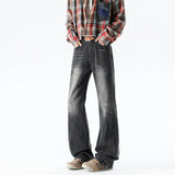 FOESCE Fashion wide leg jeans Men 2025 trend Casual Pantsbell-bottoms unisex washed Jeans Skinny Work Trousers Male Jeans Men Clothing