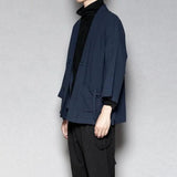 FOESCE Japanese Retro Kimono Robe Cardigan Shirt Men And Men Casual Yukata Haori Summer Thin Coat Tops Sunscreen Coat Beach Tops