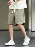 Foesce New Summer Men's Shorts 8XL Plus Size Drawstring Baggy Sweatshorts Male Wide Breeches Pants Men Short Sweatpants Streetwear