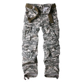 FOESCE Men's Casual Cargo Pants Camo Pants Combat Work Pants with 8 Pockets(No Belt)