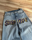 FOESCE American Baggy Washed Jeans Retro Harajuku Cartoon Print Straight-Shirt-Legging Pants Men Casual Loose Hip Hop Streetwear Women