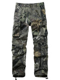 FOESCE Men's Casual Cargo Pants Camo Pants Combat Work Pants with 8 Pockets(No Belt)