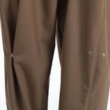 FOESCE Mens Y2k Pleated Casual Pants Genderless Fashion Youth Street Retro Solid Color Loose Couple Floor-Length Wide-Leg Pants Unisex
