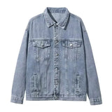 Trendy Denim Jacket For Men Korean Style Spring Season Versatile Jacket Trendy Brand European American Street Hiphop