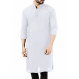 FOESCE Muslim Robe Pakistan Muslim Islamic Clothing  Muslim Sets Muslim Men Clothing 2025 Arabic Style Fashion Simple Long Men's Shirt