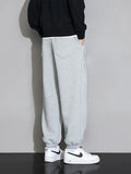 Plus Size Men's Sweatpants 8XL 7XL 6XL Sportswear Elastic Waist Casual Baggy Pants Black Grey Cotton Joggers Male Loose Trousers
