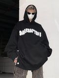 FOESCE American style high street five pointed star letter towel embroidered hoodie men's spring and autumn trendy hip-hop loose couple