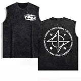 FOESCE 2025 Ateez Europe Tour Towards The Light Tops Men Women's Clothing Korean Fashion Hip Hop T-shirt Cotton Vintage Washed Tank Top