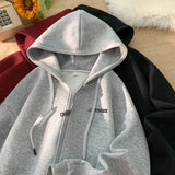 Man Clothes with Pockets Knitted Sweaters for Men Coat Solid Color Plain Jacket Cardigan Icon V Neck Overfit Ugly Korean Fashion
