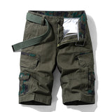 FOESCE New Summer Men Cargo Camouflage Shorts Mens Cotton Beach Multi Pocket Shorts Man Spring Casual Joggers Shorts Male Dropshipping