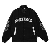 FOESCE 2025 Trendy Korean Mens Jacket Fashion Casual Large Size Hiphop Punk Mask Graffiti Autumn Winter American High Street Men Jacket