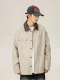 Japanese Pocket Color Collision Lapel Workwear Detroit Jacket Men's Autumn Section Retro Loose American Casual Jacket