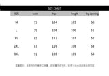 FOESCE Men's Denim Pants Color block wash jeans New Fashion High Quality Washed Male Jeans Loose Wide Leg Trousers Straight Casual jean