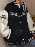 FOESCE Baseball suit men's casual coat men's spring and autumn 2025 new loose fashion American oversize jacket anorak casacos mens 2025