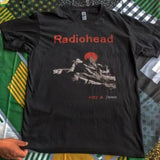 FOESCE Radiohead Kid A Album Tour Rare Navy Blue T-Shirt Short Sleeve T-Shirt Men Women Same High Quality Cotton Summer