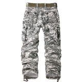 FOESCE Men's Casual Cargo Pants Camo Pants Combat Work Pants with 8 Pockets(No Belt)