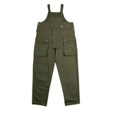 FOESCE Mens Japanese Casual Jumpsuit 2025 New Genderless Fashion Trend Functional Style Multi-Pocket Loose Solid Color Overalls Unisex