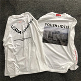 Gosha Building Long Sleeve Youth Hotel Russian  032c HD Digital Print Loose Tide Brand