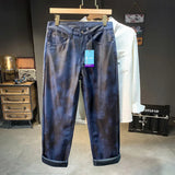 FOESCE Men Streetwear Fashion Hip Hop Punk Gothic Vibe Casual Straight Leather Pant Man Y2k Trousers Motorcycle Pants Stage Clothing