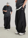 FOESCE Deeptown Y2k Harajuku Vintage Parachute Pants Women Oversize Baggy Hippie Streetwear Pleated Joggers Trousers Kpop 90s Aesthetic