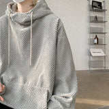 FOESCE Harajuku Corduroy Hoodies Men High Quality Streetwear Loose Y2k Hip Hop Hooded Sweatshirts Couple Clothing Female Pullovers