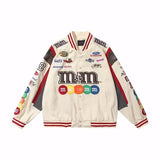 FOESCE 2025 New Style Women's Baseball Jacket Loose Hip Hop Casual Embroidered Couple Jacket Top For Spring Autumn