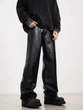 FOESCE 2025 New American Style High-end Feel Men's Casual Pants Vintage Straight-leg Loose-fit Trendy Trousers For Leisure