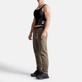 FOESCE Mens Training Texture Vest Daily Leisure Breathable Sweat Absorption Quick-Drying Jogging Sports Fitness Stretch Tank Top Men