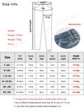 Spring Autumn Men's Jeans Straight Denim Pants Banding Waist Cotton Streetwear Wide Leg Loose Casual Blue Long Jeans Trousers