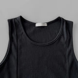 FOESCE Mens Shaping Stretch Knit Vest Genderless 2025 New Fitness Sports Tight Breathable Sweat-Absorbent Solid Color Tank Top Unisex