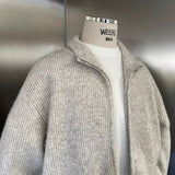 FOESCE Autumn Cardigan Men's Knit Cardigans Knitwear Korean Popular Clothes Mens Clothing Sweater for Men Cárdigan Winter Man Sweater