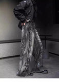 Black Wash Micro Horn Jeans Man Woman American Vintage Baggy Wide Leg Trousers Unisex High Street Casual Straight Denim Pants Ne