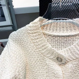 FOESCE Mens Soft Knitted Tops Genderless 2025 Summer New Fashion Personalized Versatile Comfortable Short-Sleeved Knitwear Unisex