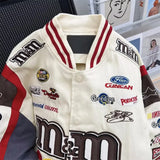 FOESCE 2025 New Style Women's Baseball Jacket Loose Hip Hop Casual Embroidered Couple Jacket Top For Spring Autumn