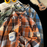 Plaid Casual Men's Shirts Clothing Men Shirt Long Sleeve Social Men's Casual Shirts Top Cool Things 5XL Big Size 2024 Autumn New