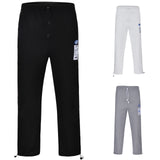 Men' S Loose Corduroy Jogger Pants Drawstring Mid Waist Trousers Korean Style Sweatpants Autumn Winter Warm Solid Streetwear