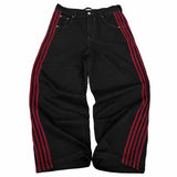 Foesce Y2K Baggy Jeans Harajuku vintage Striped Embroidered high quality Sweatpants men women Hip Hop Casual wide leg jeans streetwear