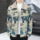 FOESCE Mens Bear Embroidered Y2k Casual Jacket 2025 New Autumn Winter Fashion Youth Street Plus Velvet Thickened Warm Jacket Unisex