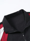 FOESCE Men's color-blocked jacket, lightweight, casual, travel, windproof and wear-resistant, high-quality fabric, boyfriend gift