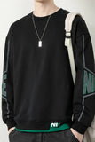 FOESCE 2025 Youth Men's Round Neck Solid Color Casual Sweater Bottoming Shirt Sweatshirt Spring Clothes Tops Shadowless