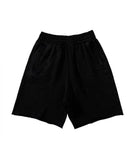 FOESCE Men Cotton Shorts Thick 380g Bodybuilding Short Sweatpants Fitness Jogger Gym Men Kanye Grey West Shorts Black Zipper Pockets