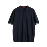 FOESCE CHCH 2025 New Summer Ribbed Knit Polo Shirt for Men Breathable and Cool Brand Quality Mens Textured Polo Shirts
