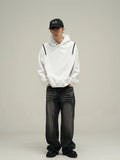 FOESCE 2025 American Jeans Male China-Chic Design Sense Small crowd high street ruffian handsome high-class pants lovers streetwear