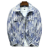 FOESCE Blue Denim Jacket Men's Single-breasted Lapel Denim Jackets Black Gray Fashion Casual Coat Spring and Autumn Male Cotton Overcoa