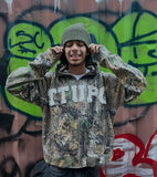 Foesce Y2K Harajuku Street Clothing Zipper Men Camo Pattern Hoodie Hip Hop Men and Women Sports Shirt Fashion Casual Top demon slayer