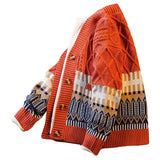 FOESCE Spring Cardigan Oversized Sweater Men Pullover Hip Hop Streetwear Loose Knitwear Harajuku Knitted Sweater Coat